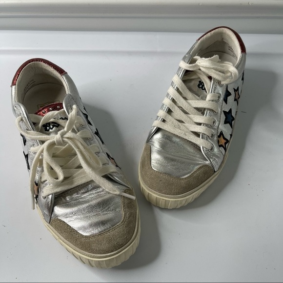 ASH stars majestic motif trainers sneakers size 8 - Picture 2 of 7